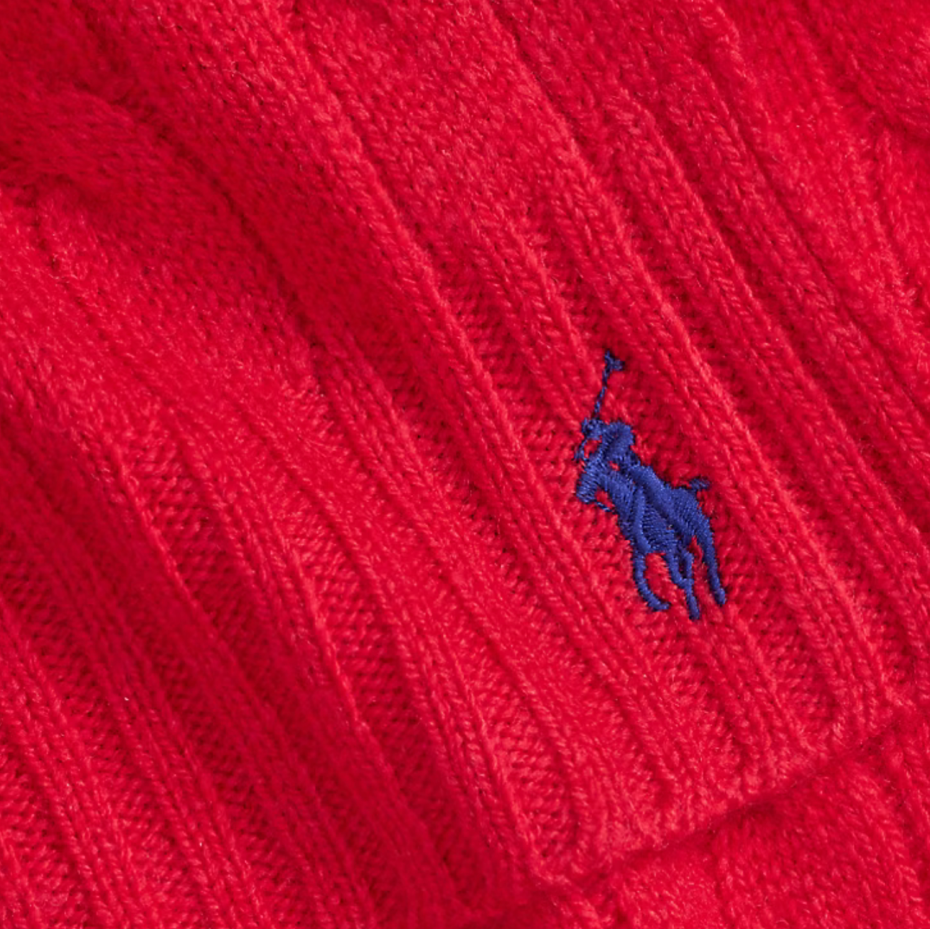 Polo Ralph Lauren Cable-Knit Wool-Cashmere Scarf