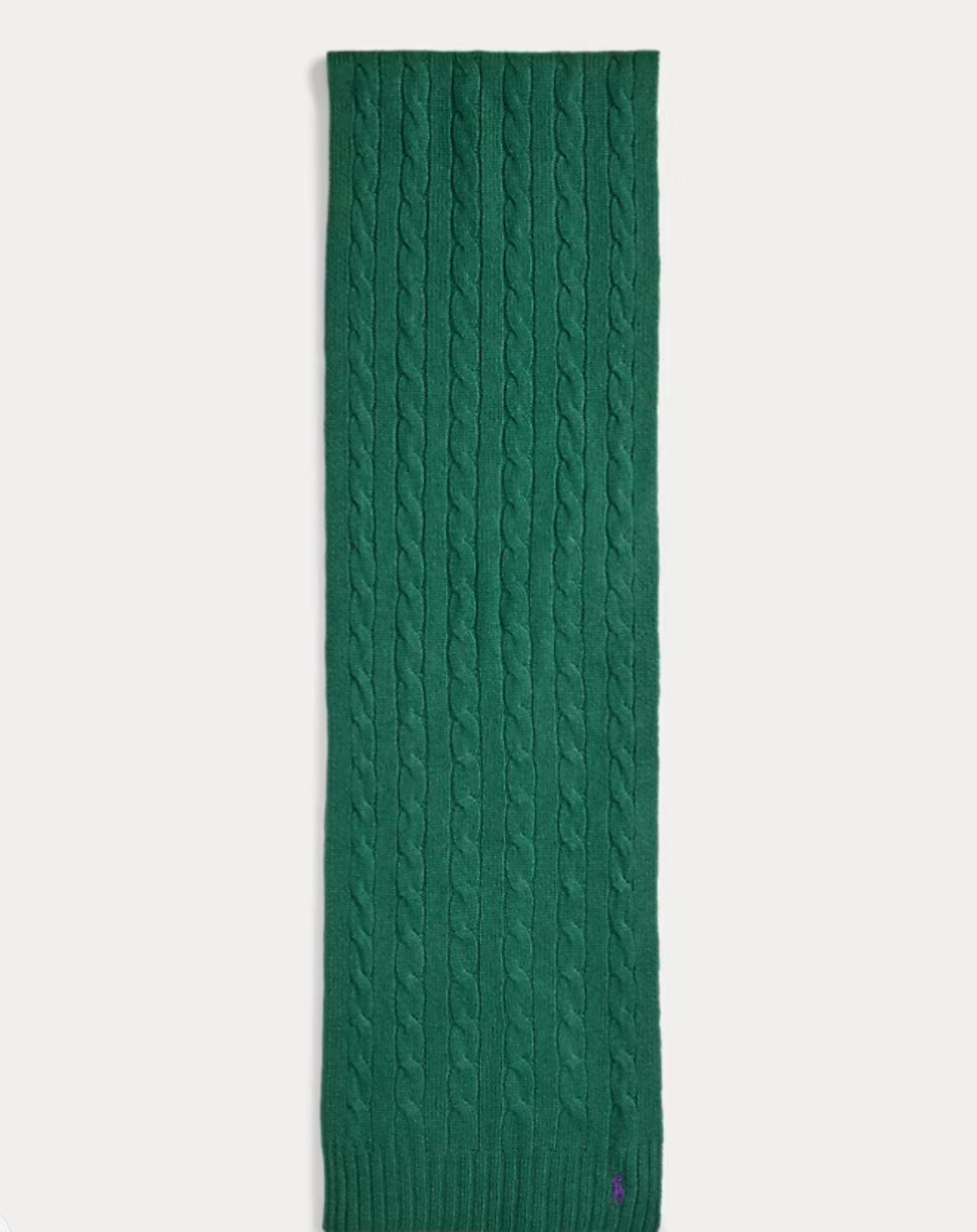Polo Ralph Lauren Cable-Knit Wool-Cashmere Scarf