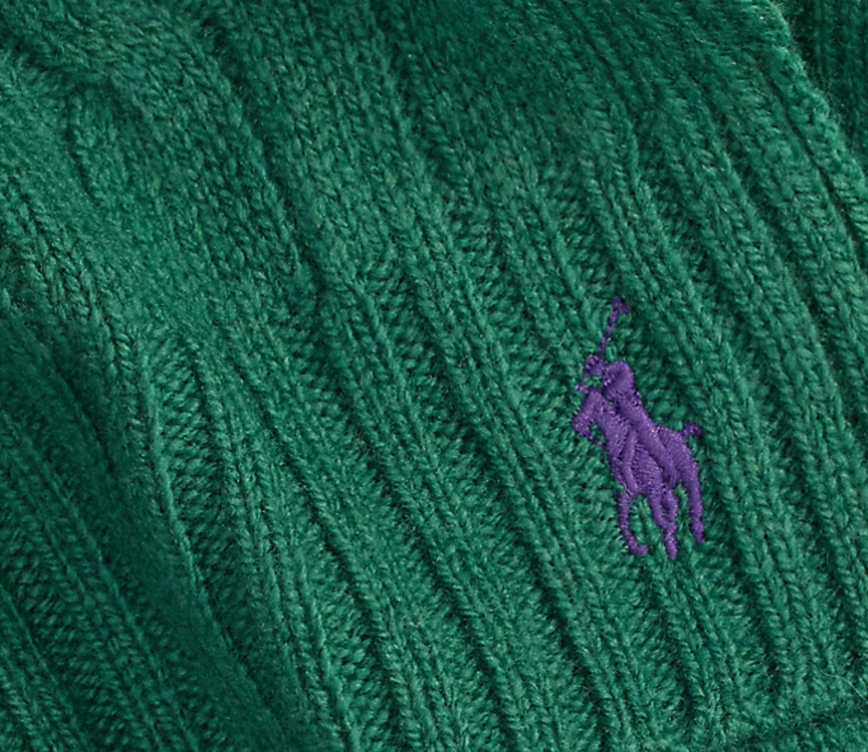 Polo Ralph Lauren Cable-Knit Wool-Cashmere Scarf