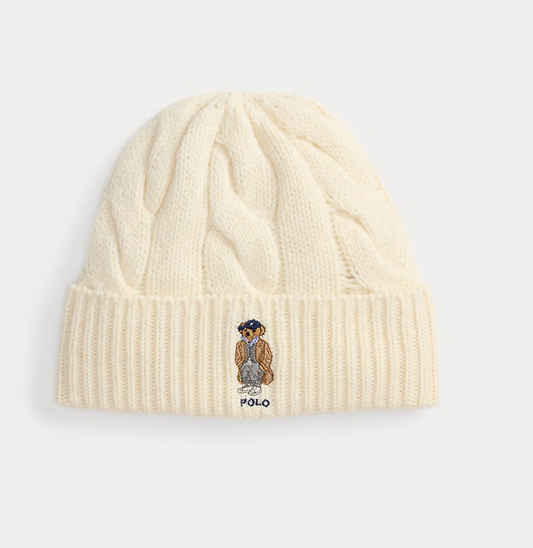 Polo Ralph Lauren Polo Bear Cable Wool-Blend Beanie