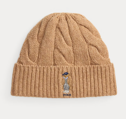 Polo Ralph Lauren Polo Bear Cable Wool-Blend Beanie