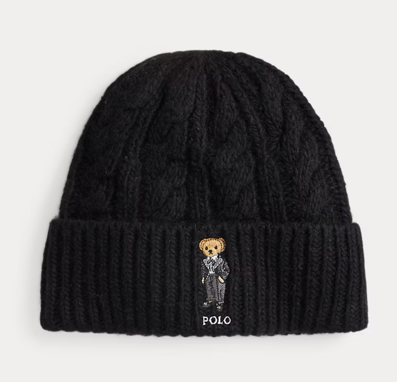 Polo Ralph Lauren Polo Bear Cable Wool-Blend Beanie
