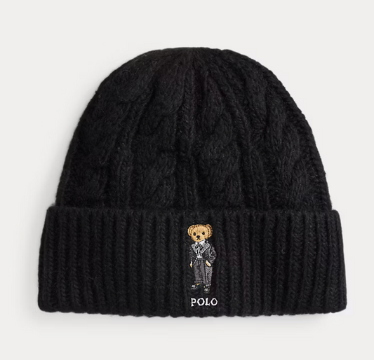 Polo Ralph Lauren Polo Bear Cable Wool-Blend Beanie