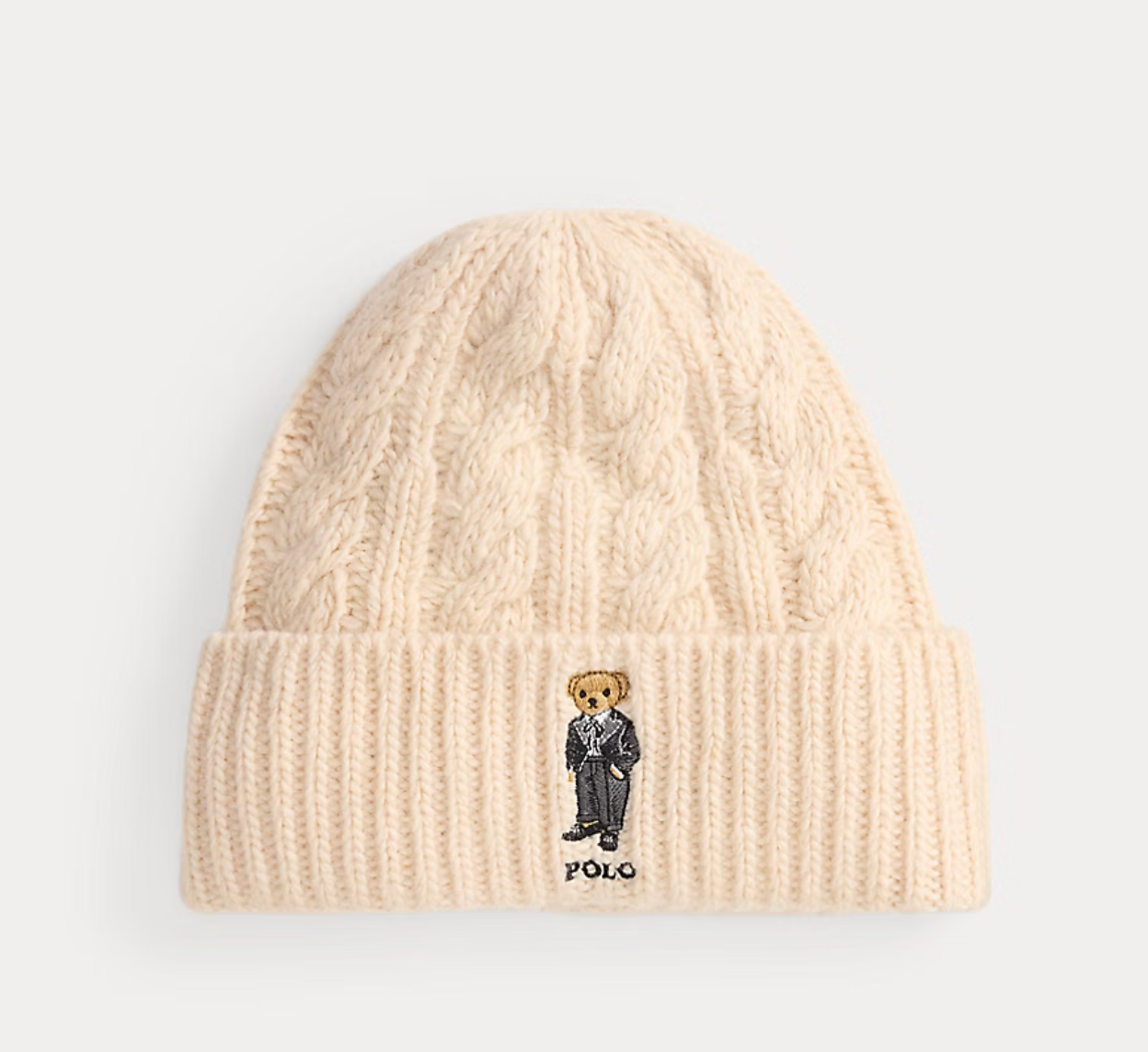 Polo Ralph Lauren Polo Bear Cable Wool-Blend Beanie