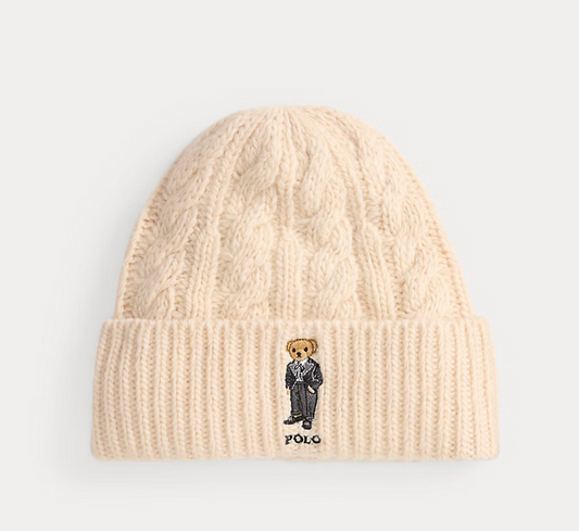 Polo Ralph Lauren Polo Bear Cable Wool-Blend Beanie