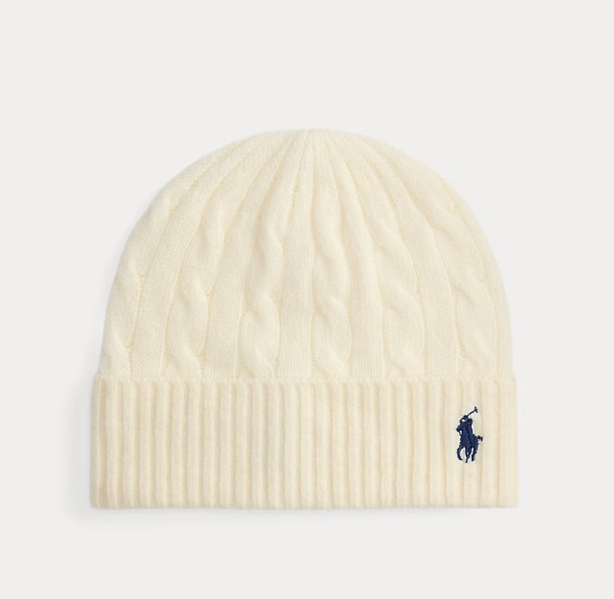 Polo Ralph Lauren Cable-Knit Wool-Cashmere Beanie