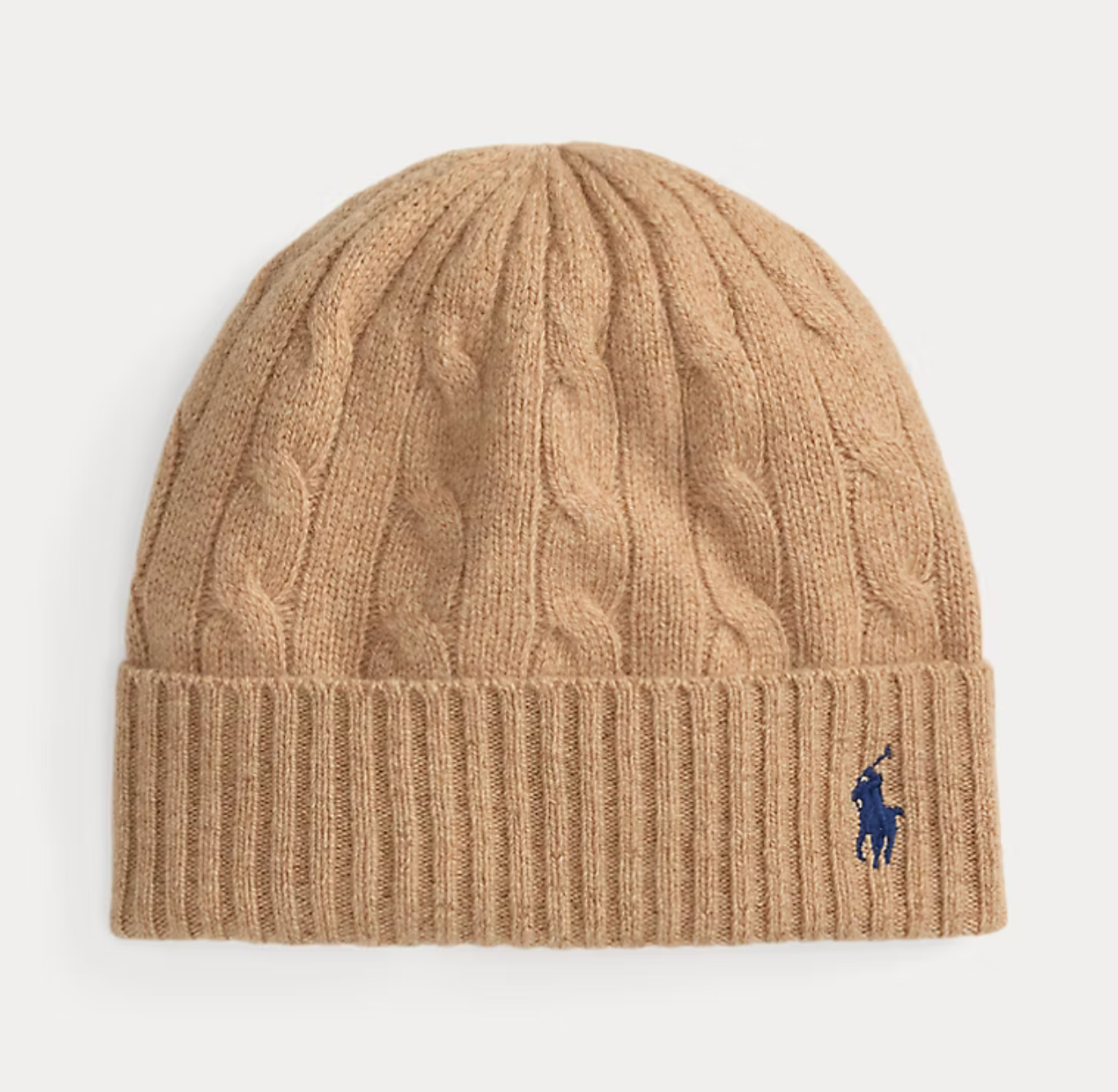 Polo Ralph Lauren Cable-Knit Wool-Cashmere Beanie