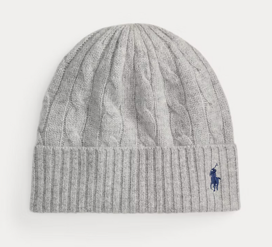 Polo Ralph Lauren Cable-Knit Wool-Cashmere Beanie