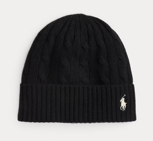 Polo Ralph Lauren Cable-Knit Wool-Cashmere Beanie