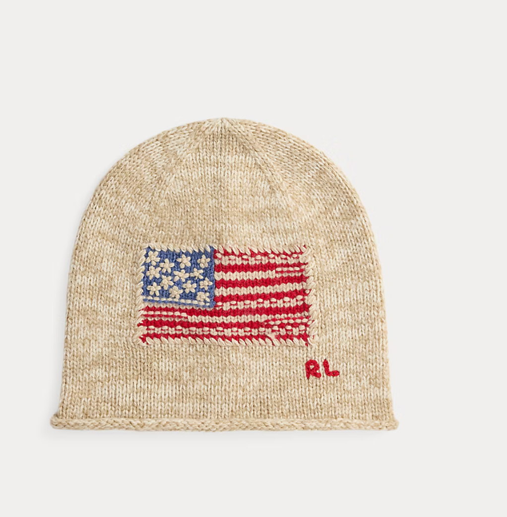 Polo Ralph Lauren Flag Wool-Blend Beanie