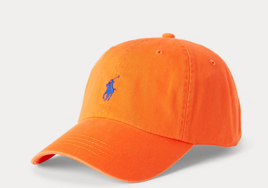 Polo Ralph Lauren The Iconic Cotton Chino Ball Cap - Sailing Orange