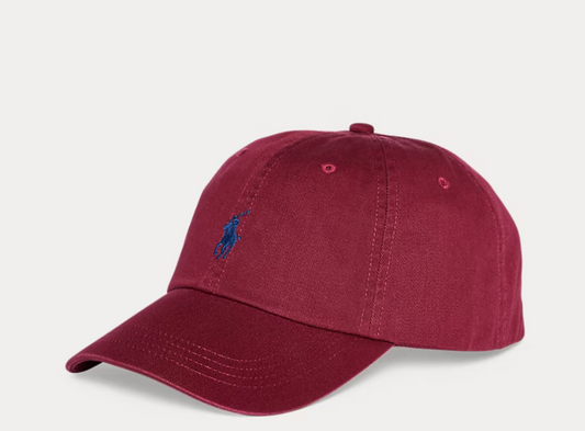 Polo Ralph Lauren The Iconic Cotton Chino Ball Cap - Classic Wine