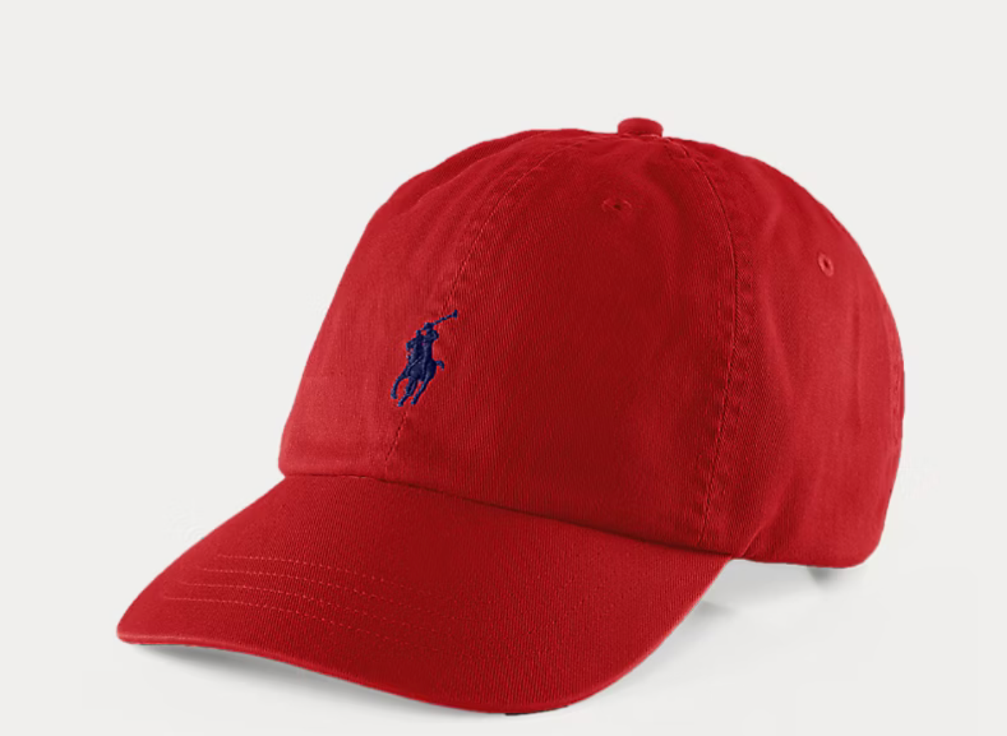 Polo Ralph Lauren The Iconic Cotton Chino Ball Cap - Red/Blue