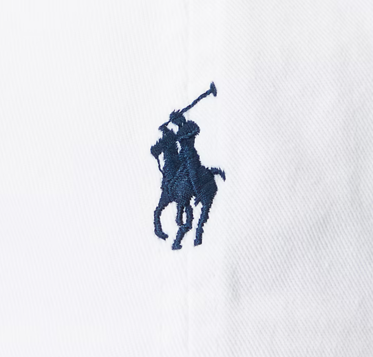 Polo Ralph Lauren The Iconic Cotton Chino Ball Cap - White/ Navy