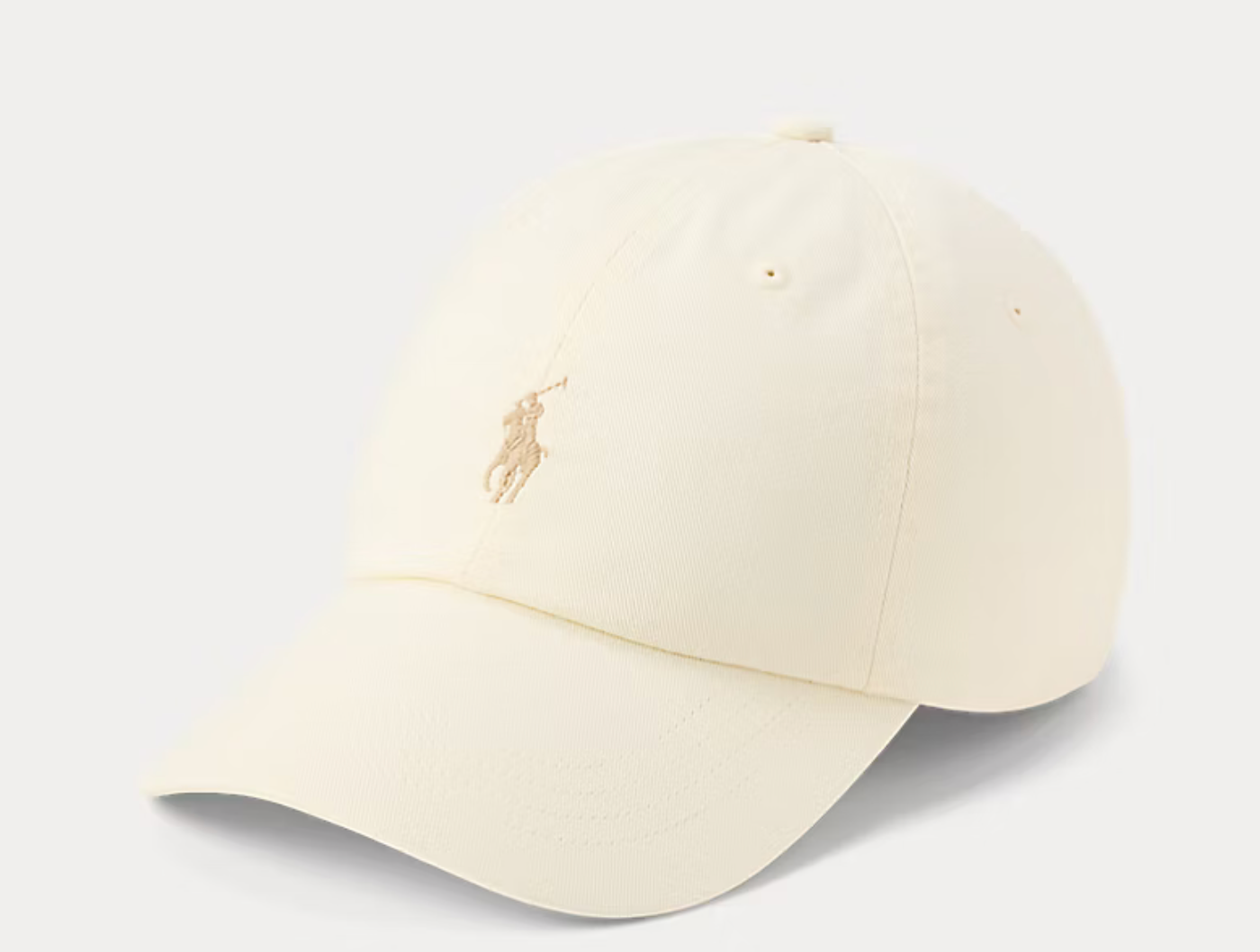 Polo Ralph Lauren The Iconic Cotton Chino Ball Cap - Parchment Cream