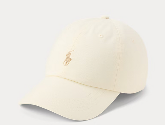 Polo Ralph Lauren The Iconic Cotton Chino Ball Cap - Parchment Cream