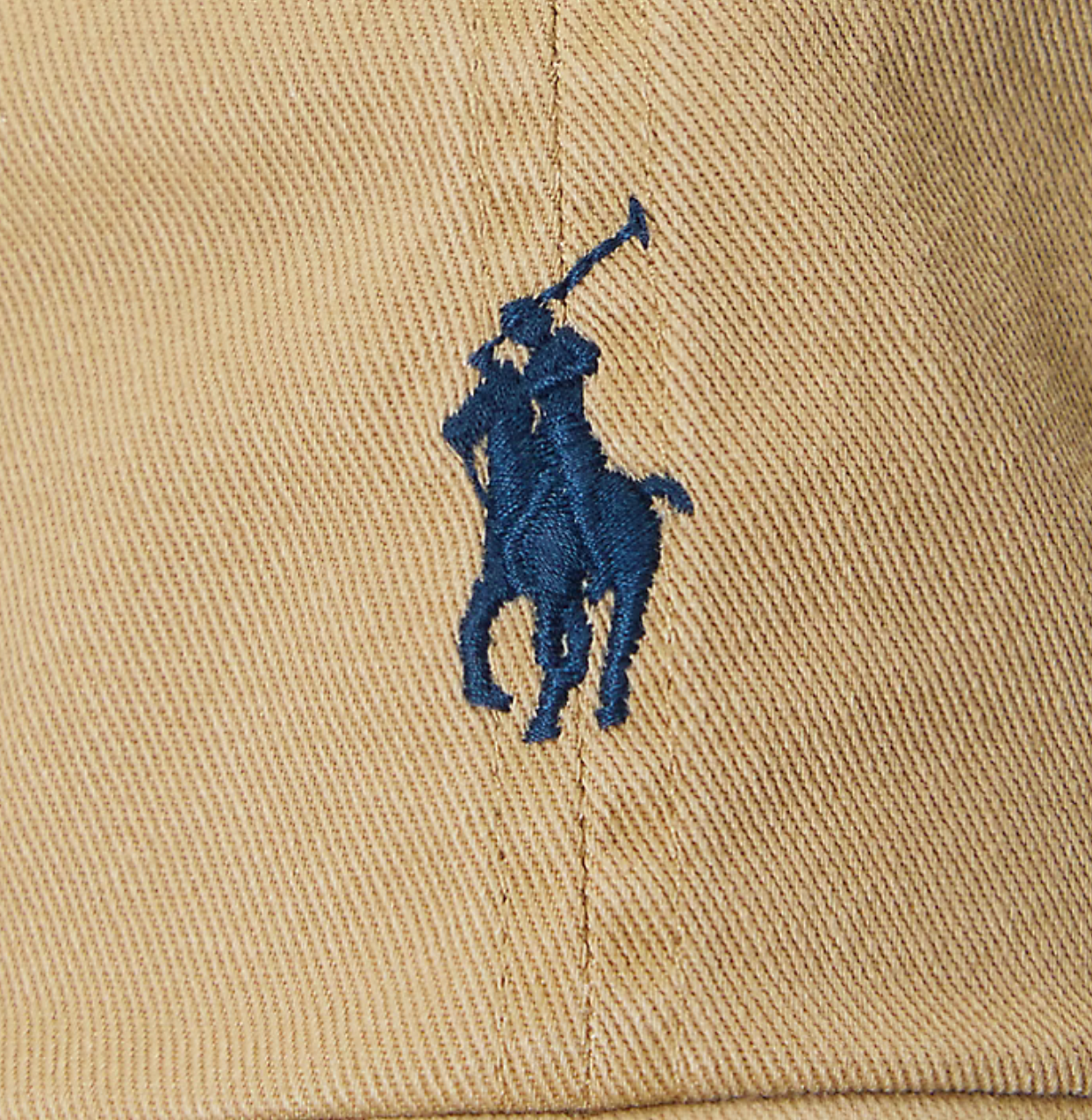 Polo Ralph Lauren The Iconic Cotton Chino Ball Cap - Tan/Newport Navy