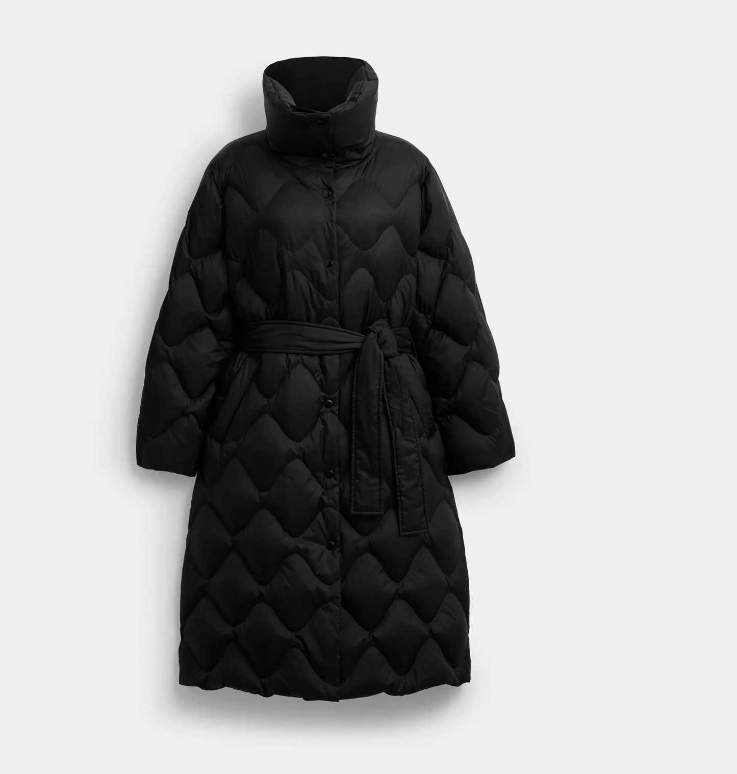 Coach Quilted Long Puffer