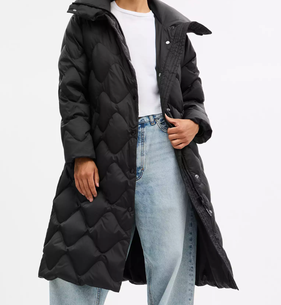 Coach Quilted Long Puffer