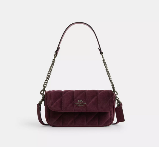 Coach Hailey Flap Bag With Quilting
