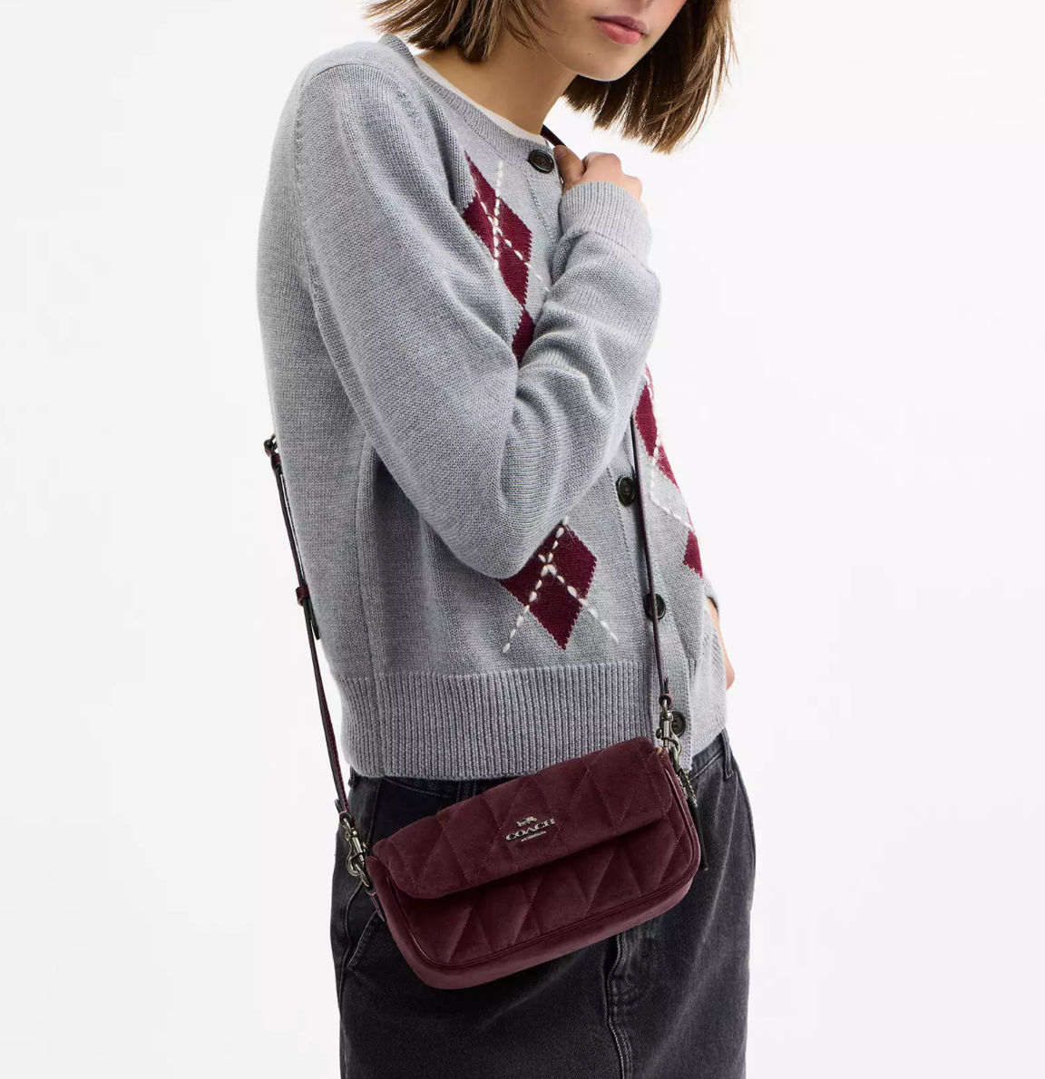 Coach Hailey Flap Bag With Quilting