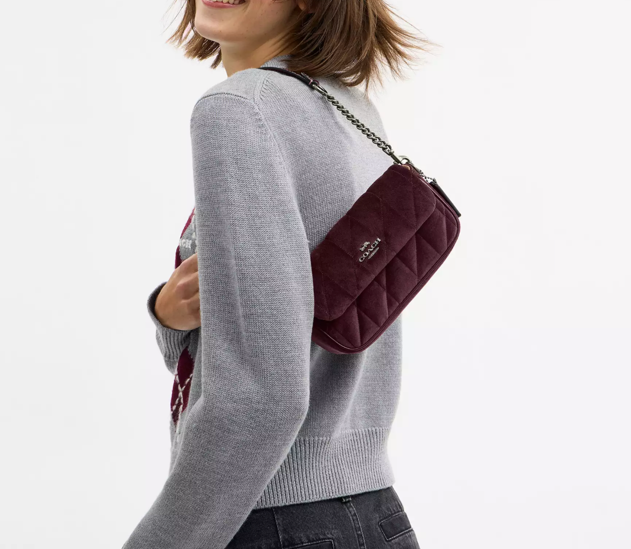 Coach Hailey Flap Bag With Quilting