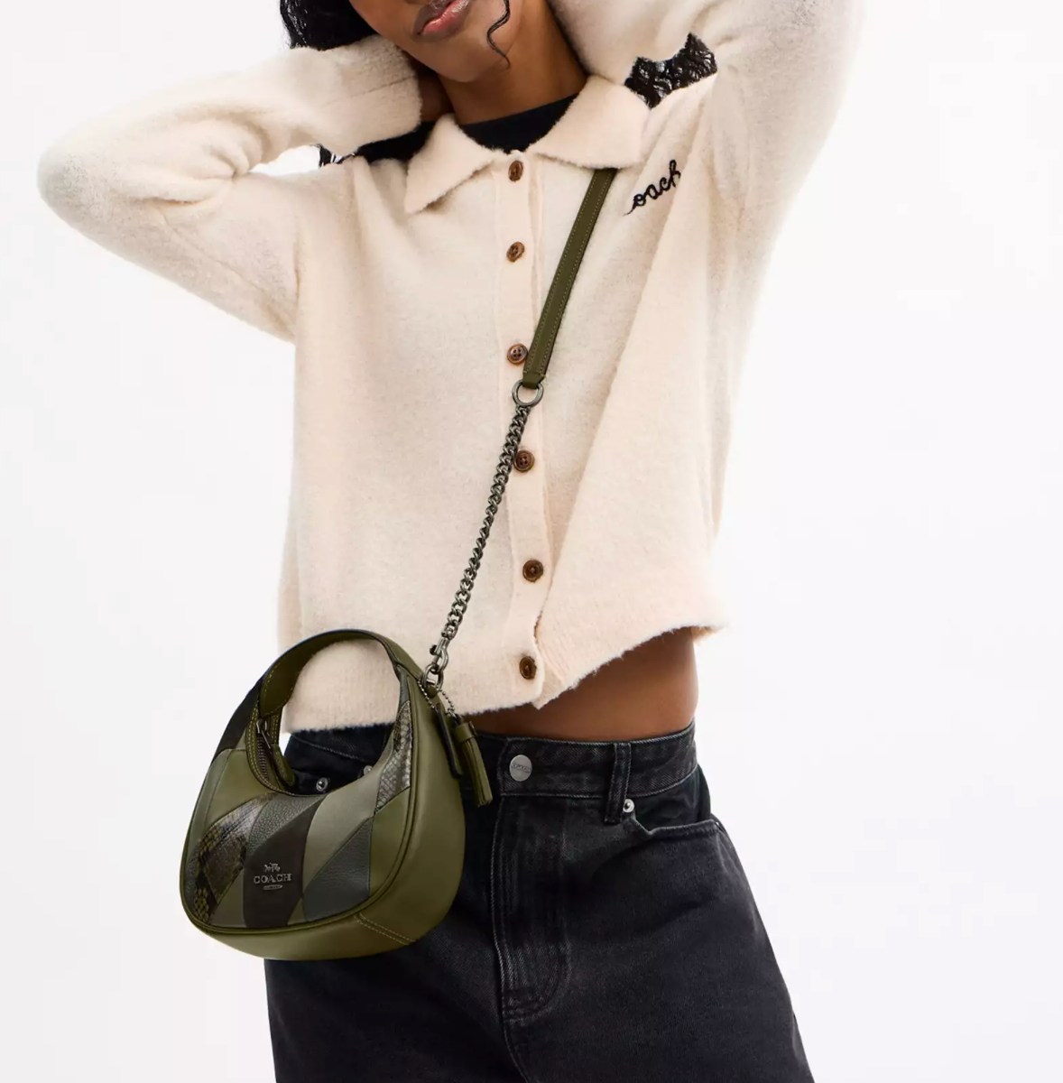 Coach Carmen Mini Crossbody Bag With Patchwork