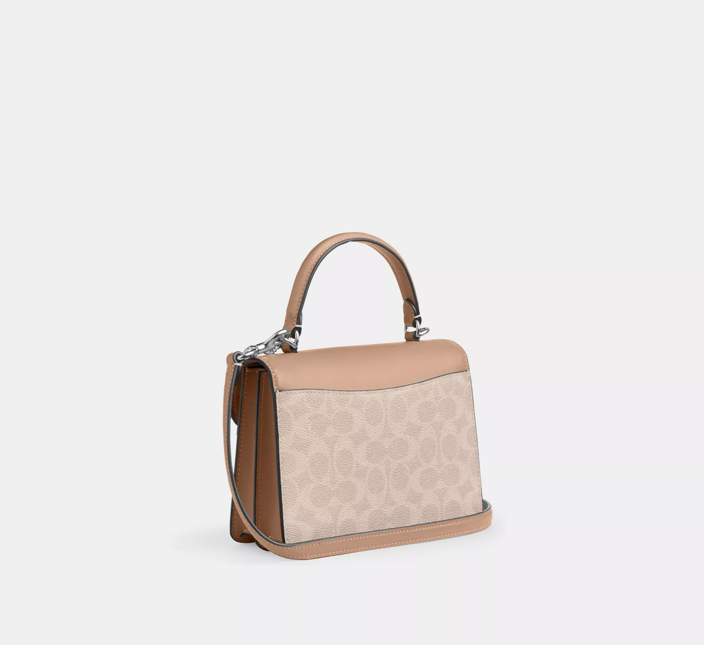 Coach Courtney Top Handle Bag In Signature Canvas