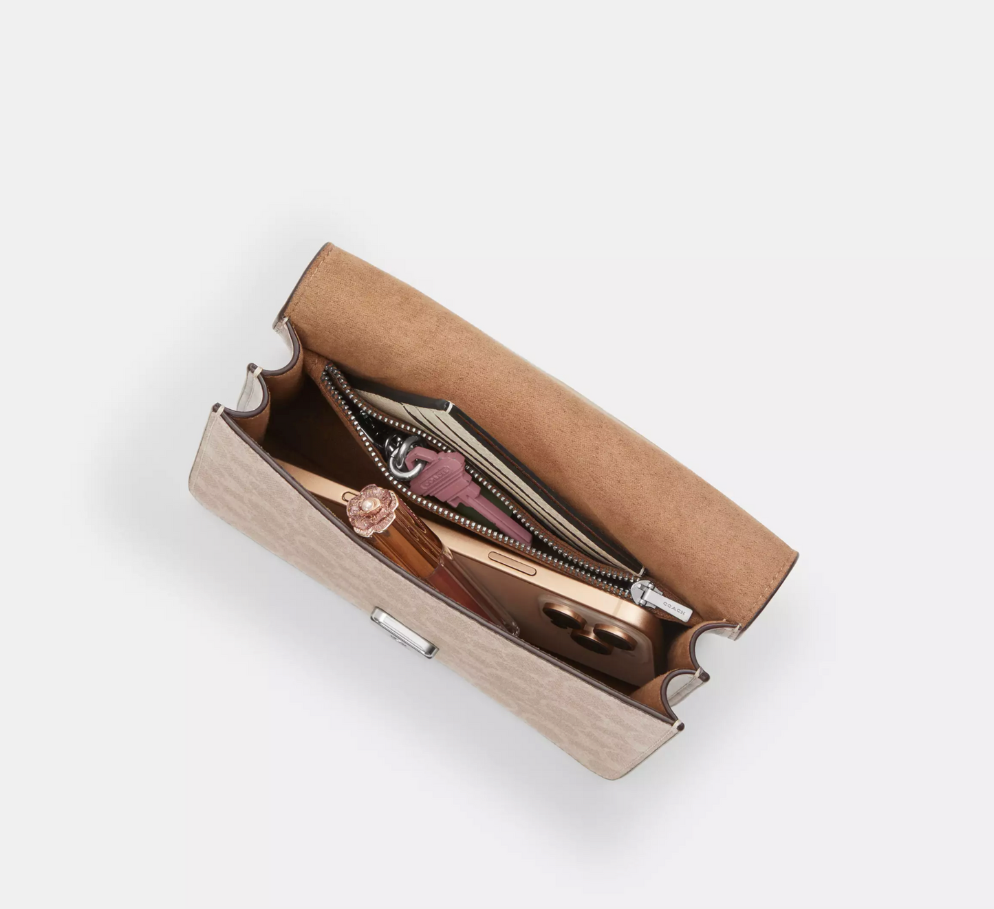 Coach Courtney Top Handle Bag In Signature Canvas