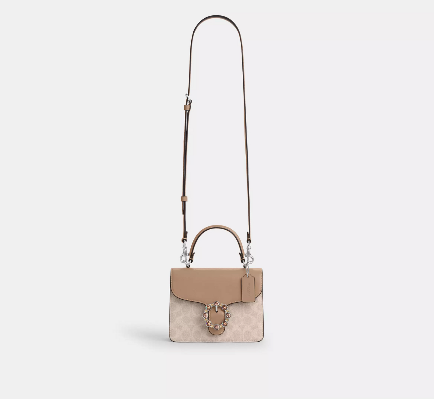 Coach Courtney Top Handle Bag In Signature Canvas