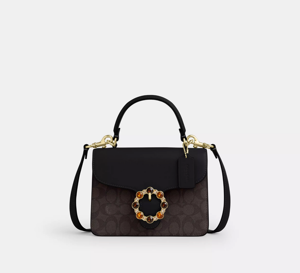 Coach Courtney Top Handle Bag In Signature Canvas