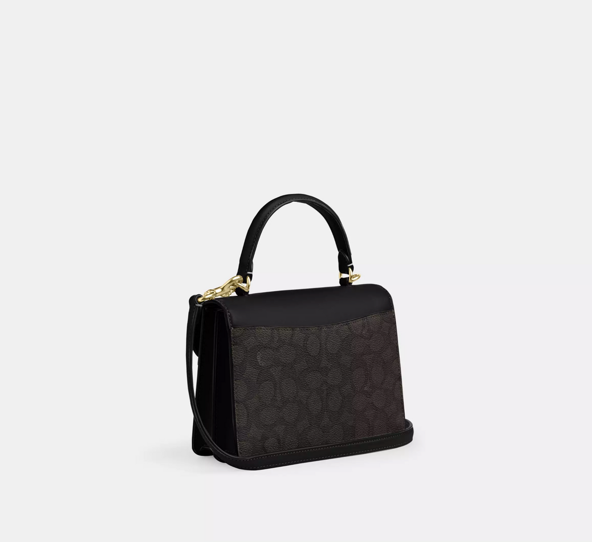 Coach Courtney Top Handle Bag In Signature Canvas