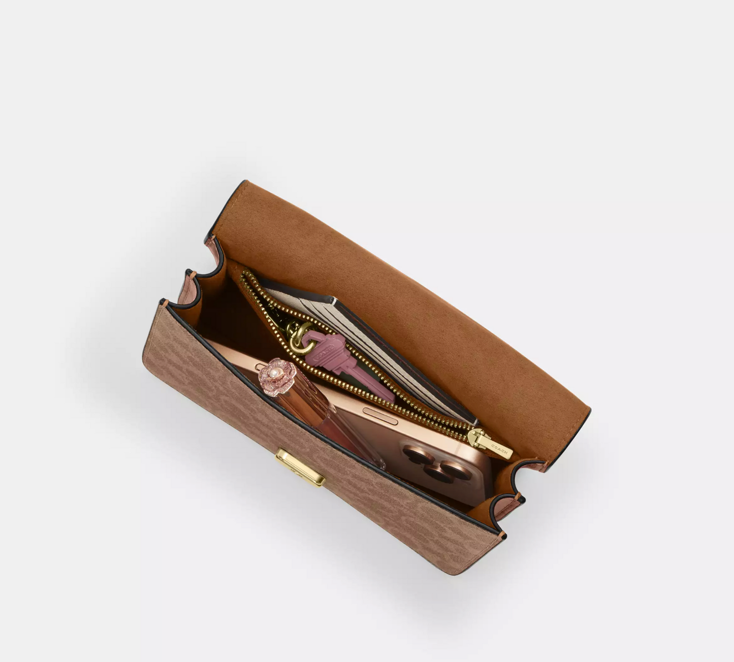 Coach Courtney Top Handle Bag In Signature Canvas