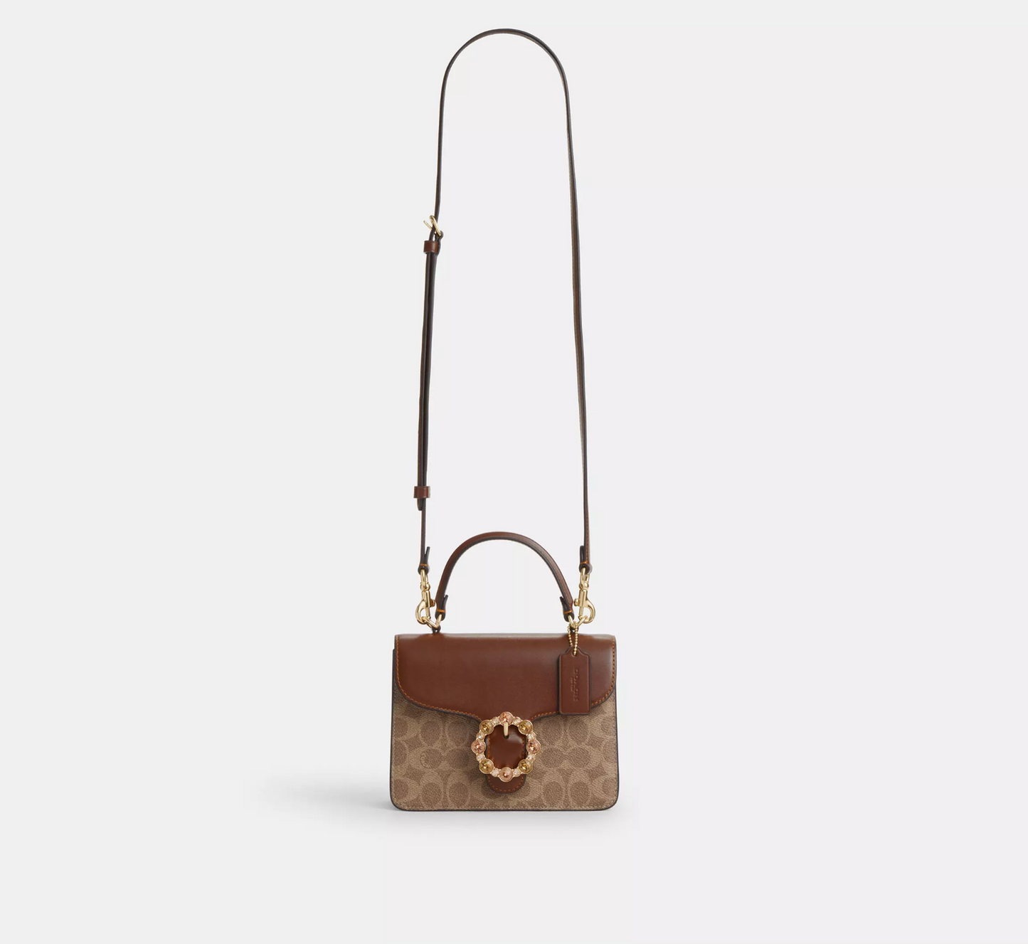 Coach Courtney Top Handle Bag In Signature Canvas