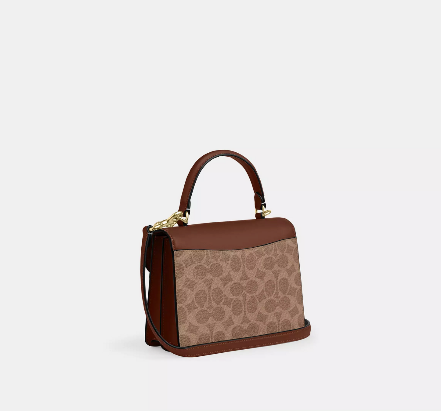 Coach Courtney Top Handle Bag In Signature Canvas