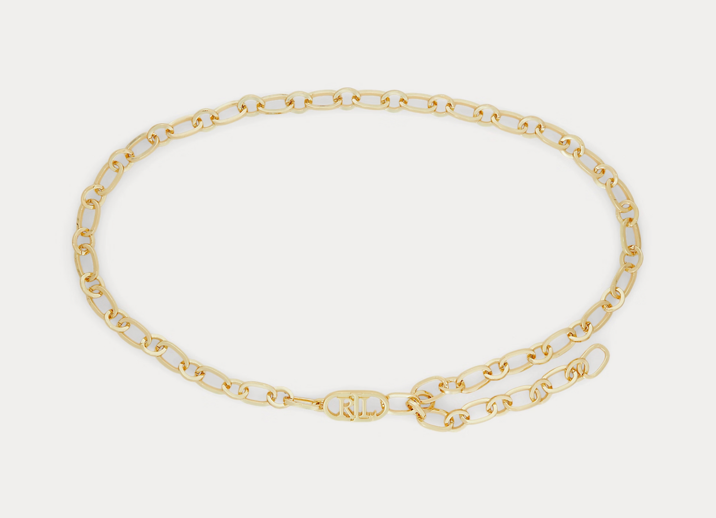 Polo Ralph Lauren Brass-Plated Logo Chain Belt