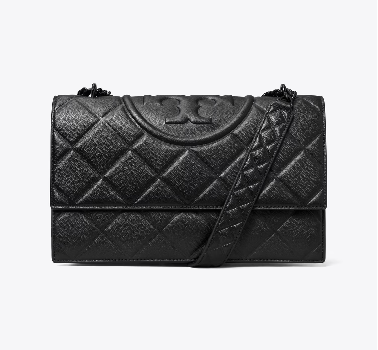 Tory Burch Fleming Polished-Grain Shoulder Bag