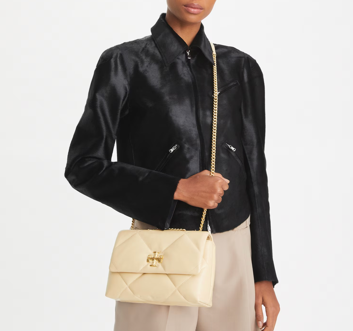 Tory Burch Small Kira Diamond Quilt Shoulder Bag