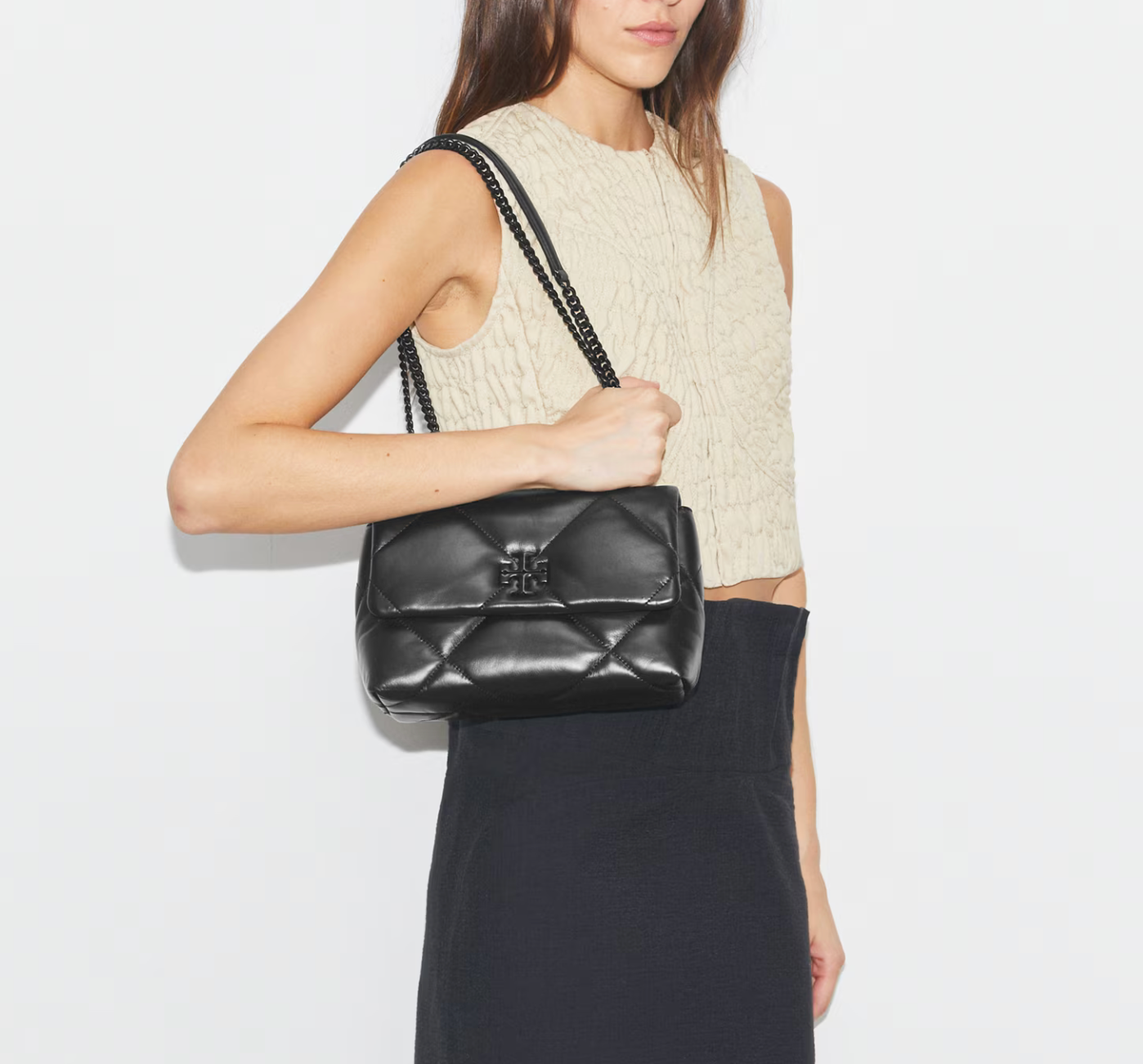 Tory Burch Small Kira Diamond Quilt Shoulder Bag