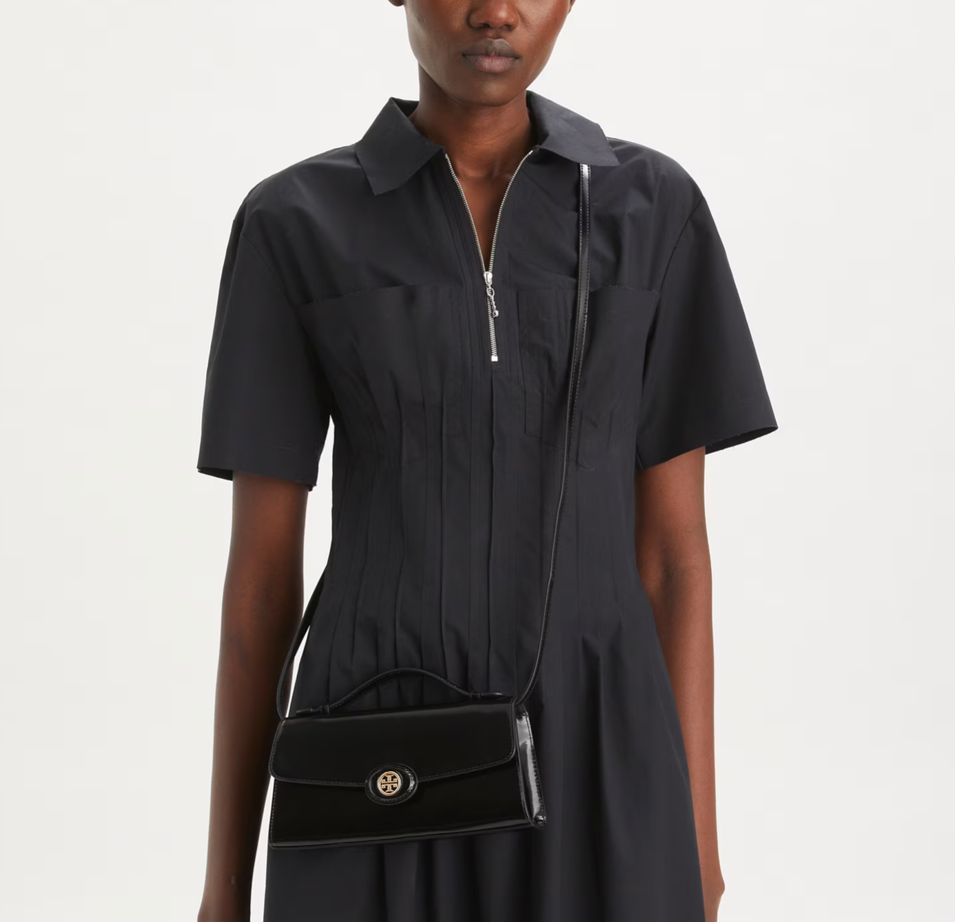 Tory Burch Mini Robinson Spazzolato Crossbody Bag