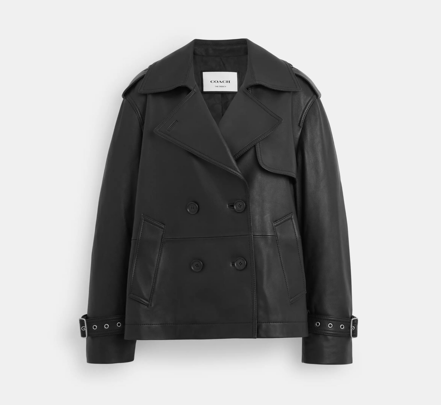 Coach Mini Leather Trench Coat
