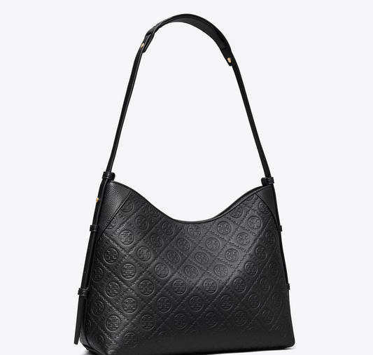 Tory Burch T Monogram Pebble Messenger Bag