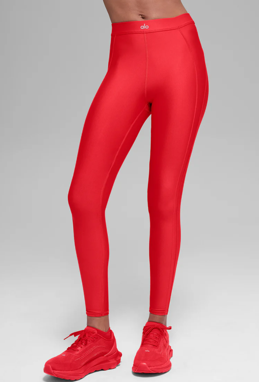 Alo Yoga Airlift High-Waist Ignite 7/8 Legging-Bright Red