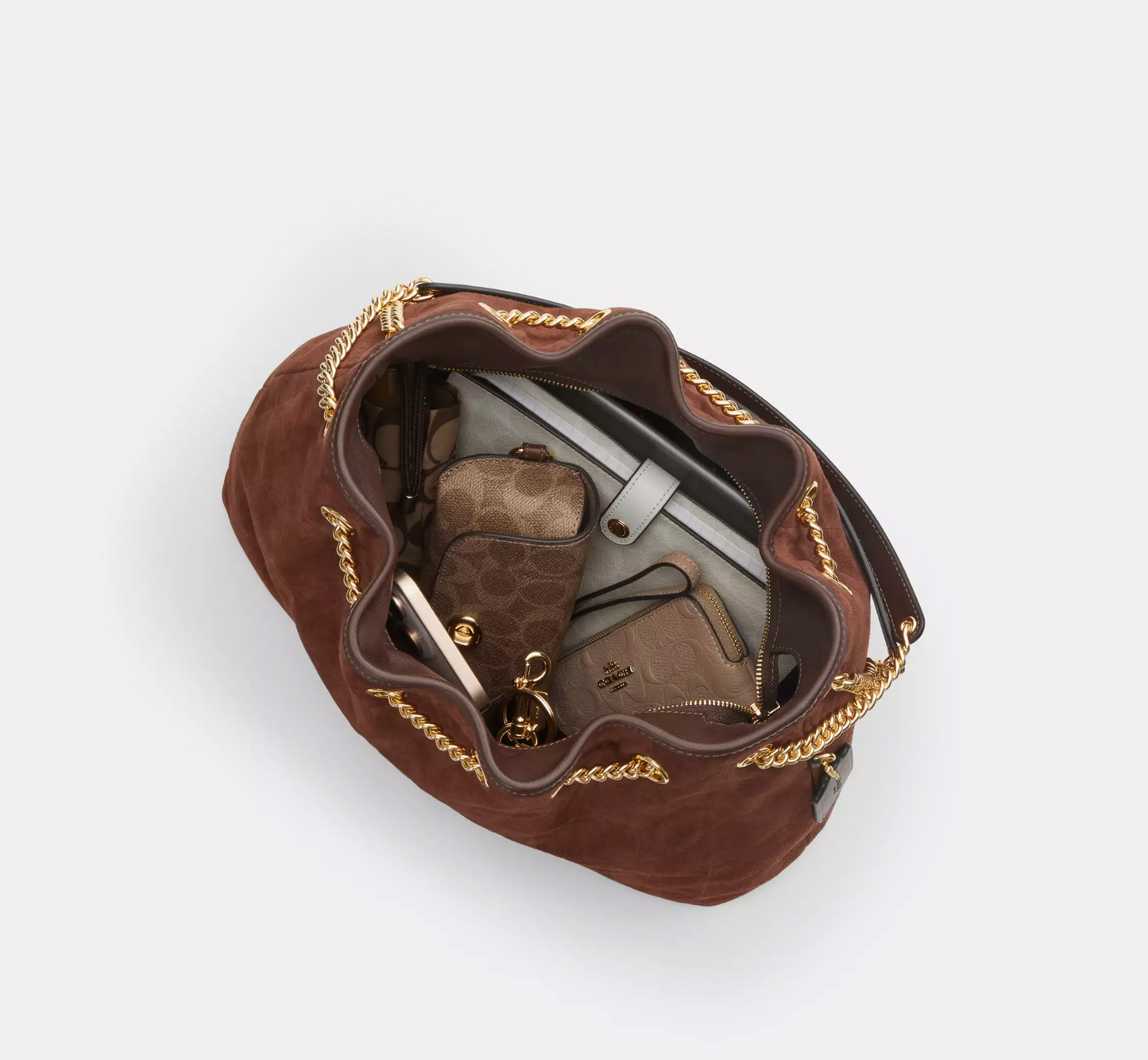 Coach Evelyn Shoulder Bag With Quilting
