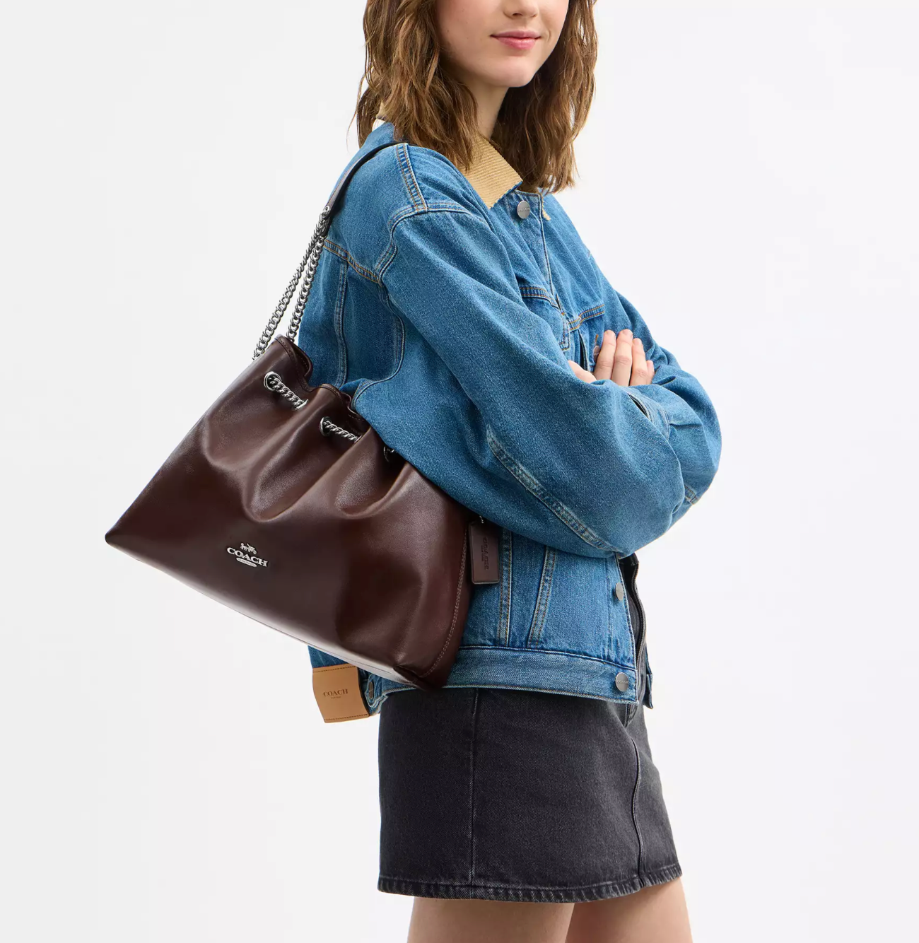 Coach Evelyn Shoulder Bag With Quilting