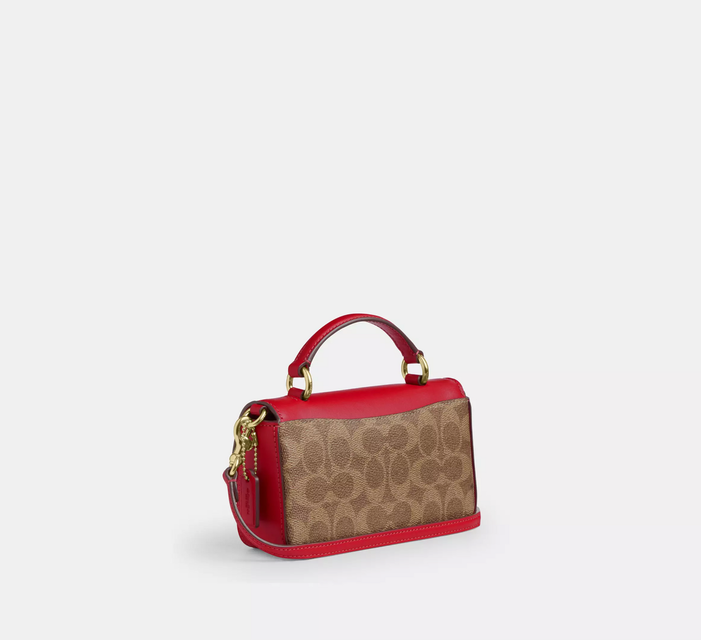 Coach Mini Josie Top Handle Bag In Signature Canvas