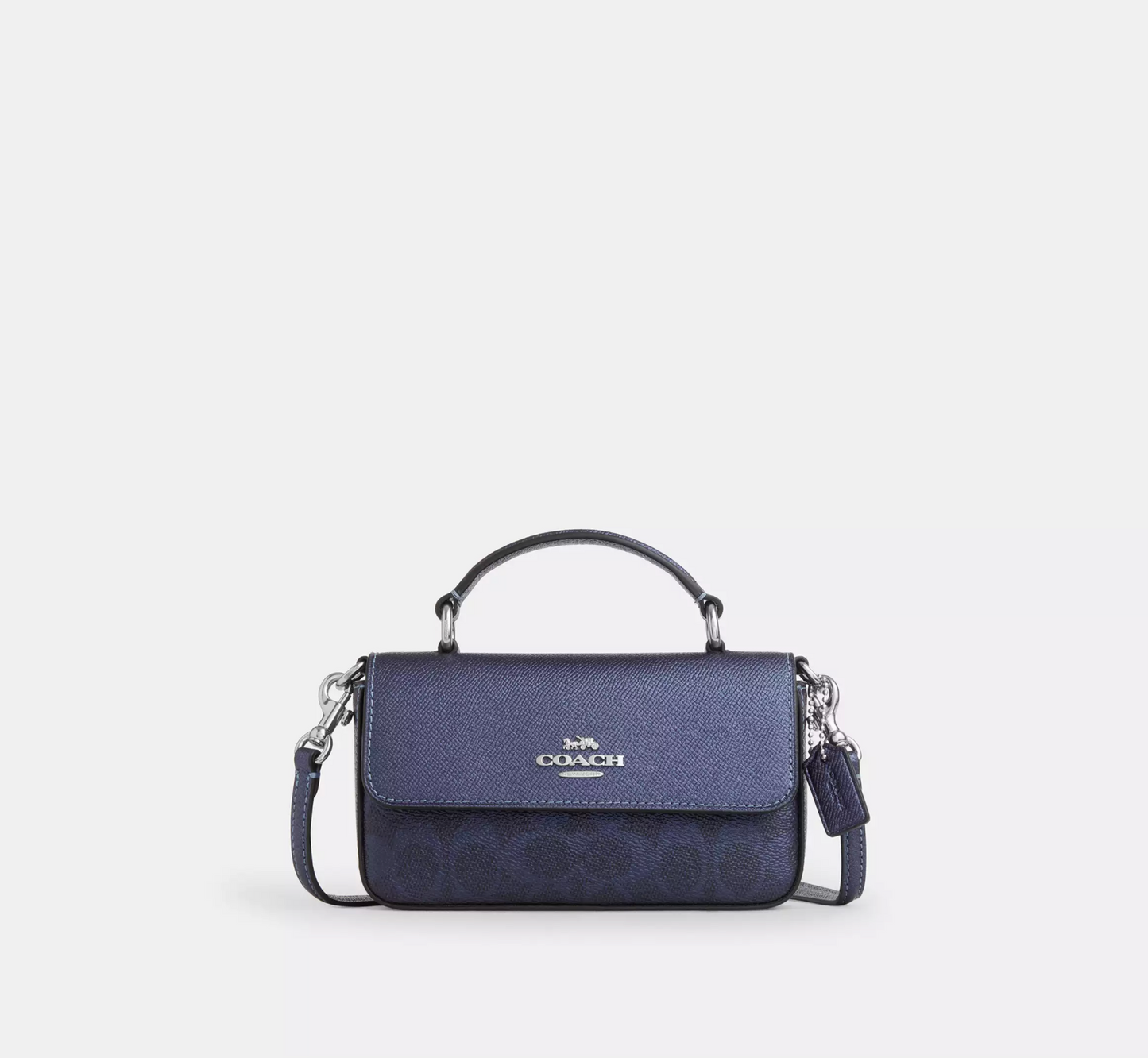 Coach Mini Josie Top Handle Bag In Signature Canvas
