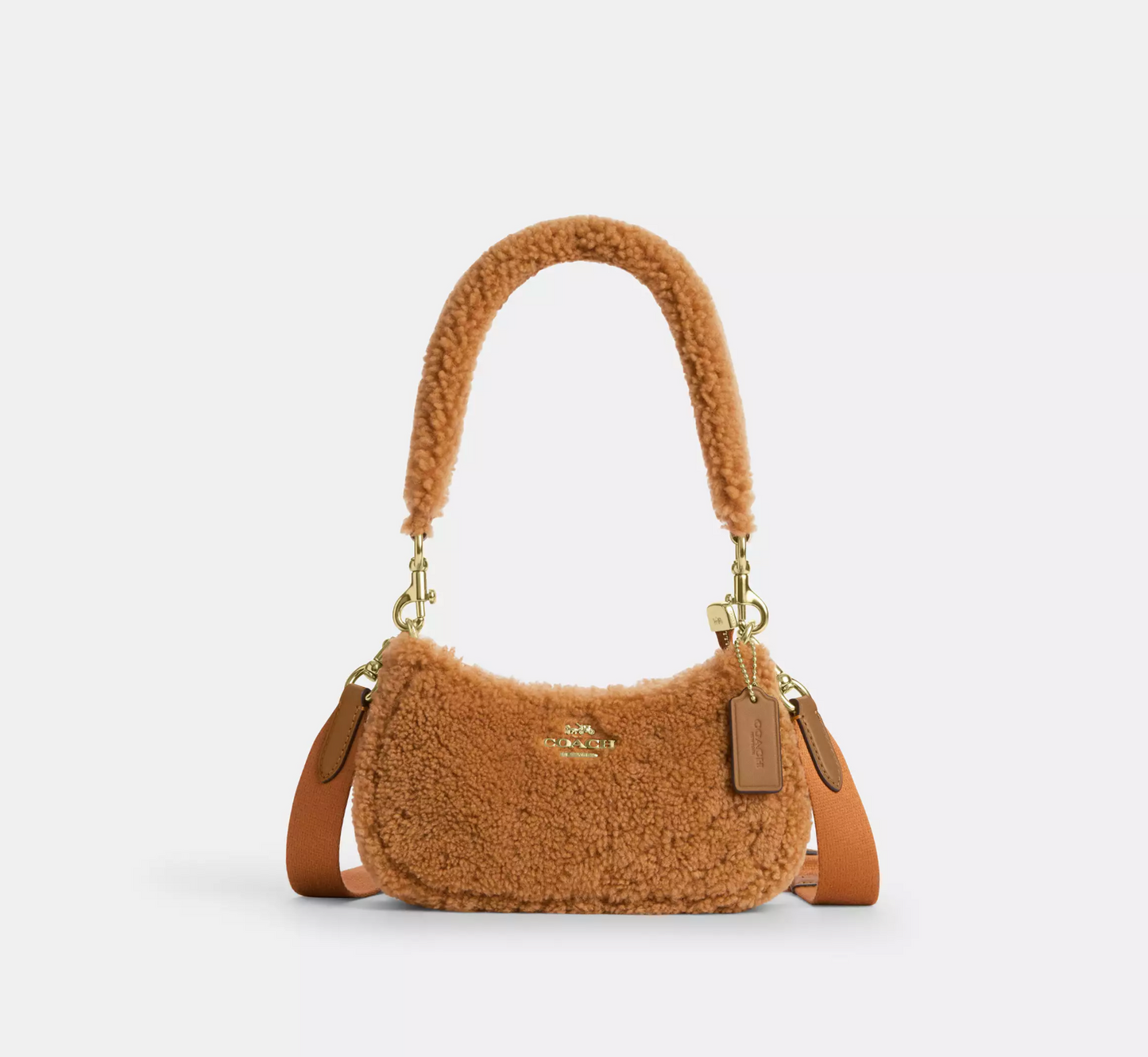 Coach Teri Mini Crossbody Bag In Shearling