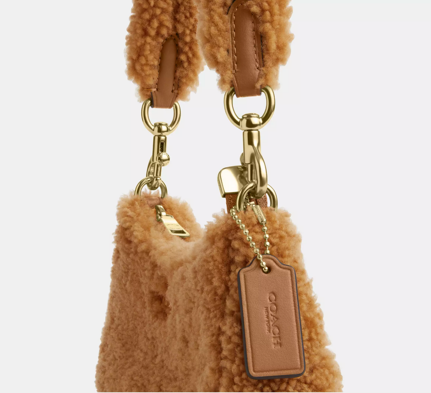 Coach Teri Mini Crossbody Bag In Shearling