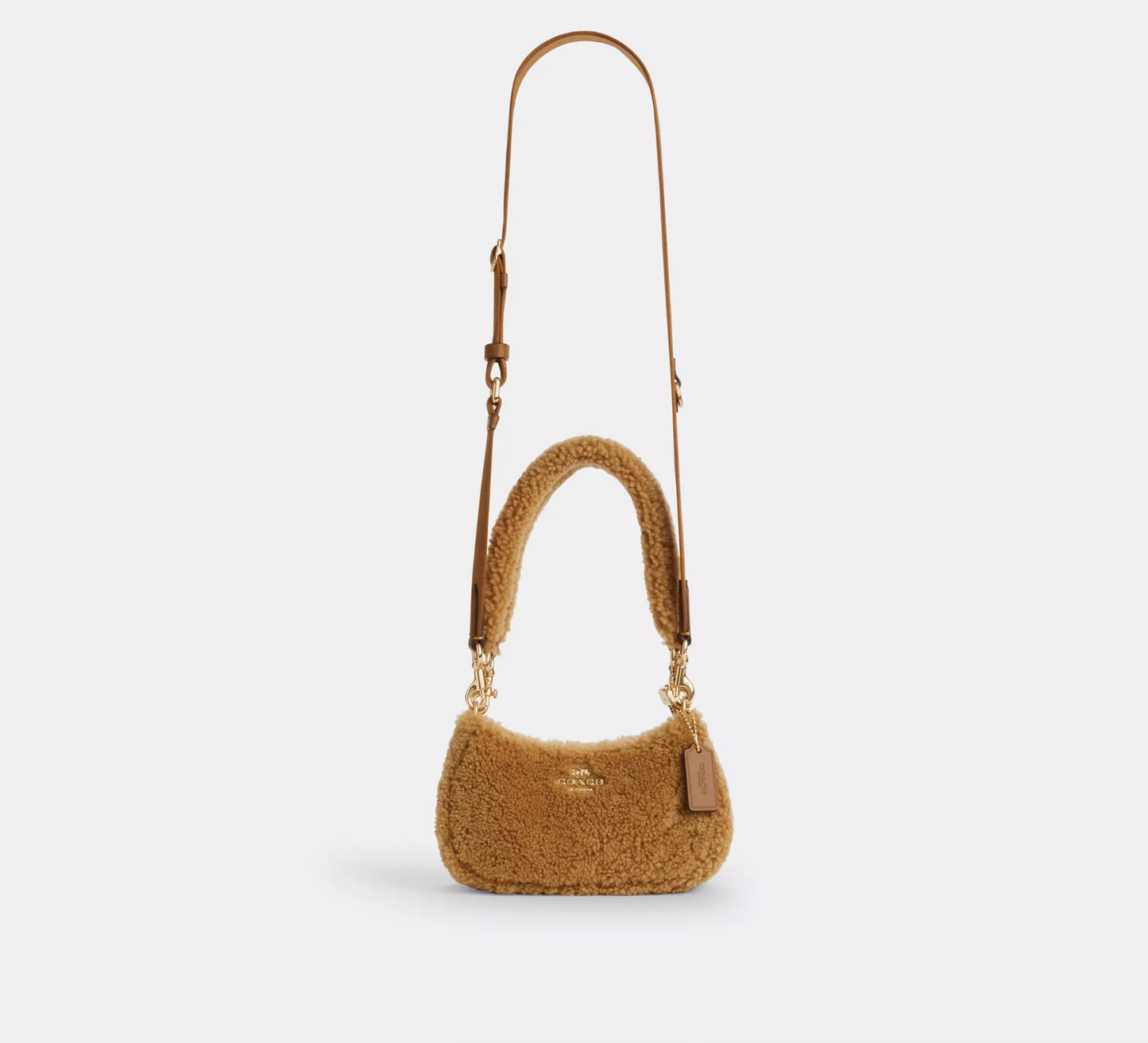 Coach Teri Mini Crossbody Bag In Shearling